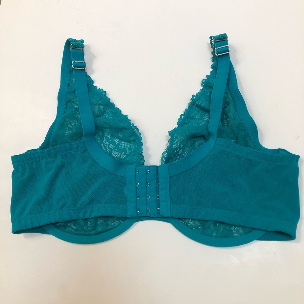 Cacique Full Coverage Unlined Lace Underwire Bra - 40 DDD - Picture 4 of 9
